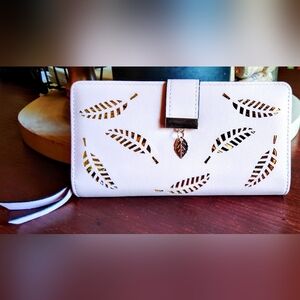 Light Pink &Gold Leaf Wallet